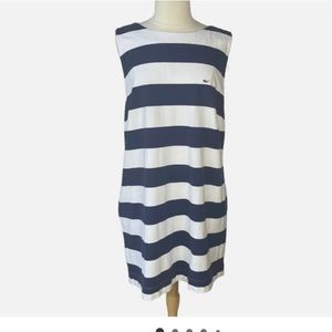 Vineyard Vines for Target NWT large nautical blue and white striped shift dress